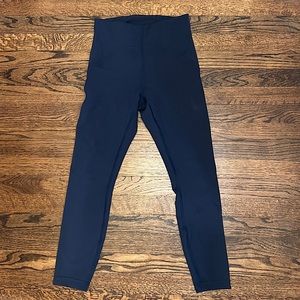 *Like new* Lululemon Instill High Rise Tights 25” in True Navy size 6